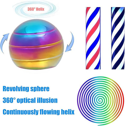 Desk-Fidget-Toys for Kinetic-Toy: Cool-Gadgets Cool-Stuff for Kid Children Teen Adult, Spinning 180 Seconds, Stress Relief Toy for Optical-Illusion Gift for Office School Home Women Men Christmas