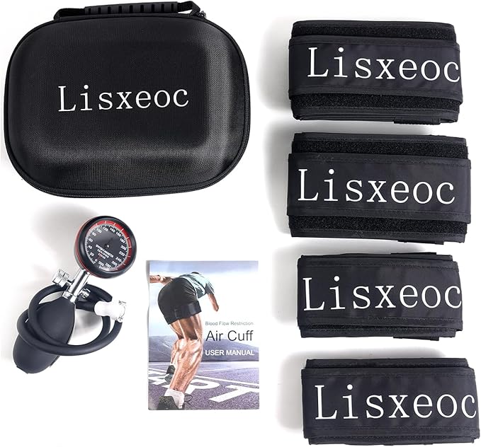 BFR Training System - Blood Flow Restriction Bands for Occlusion Training, Gym Vein Restriction, Muscle Strength and Growth Hormone Stimulation，Suitable for Men and Women Enjoy Fitness and Workout