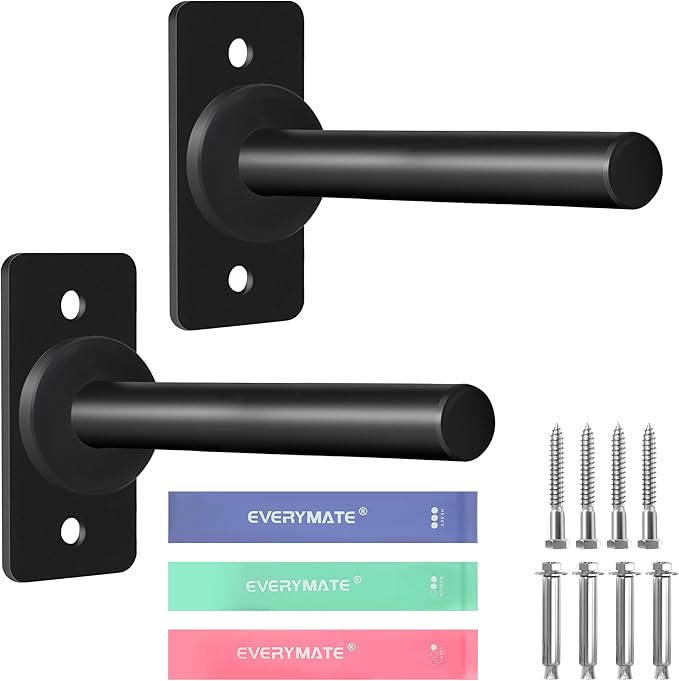 Weight Plate Holder, Wall Mounted Weight Storage Rack for Olympic Weight Plate,Home Gym Organizer（Upgrade Length and Thick Steel）