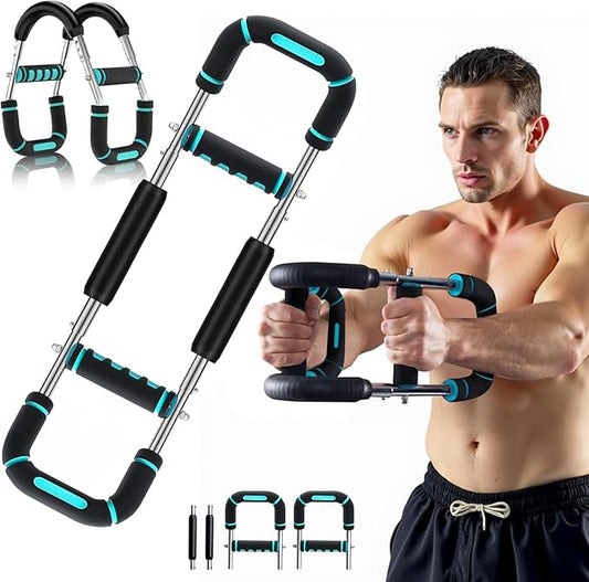 2025 Pro Twister Arm Trainer, Adjustable Power Twister Bar, Chest Shoulder Arm Workout Equipment, Portable Detachable Upper Body Fitness Machine for Home & Gym