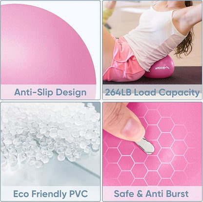APEXUP Yoga Ball Exercise Ball Anti Slip Heavy Duty for Fitness, Balance & Core Workout
