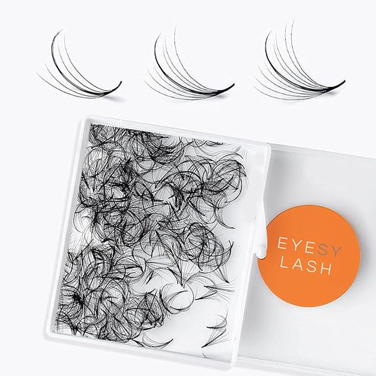500 Wispy Promade Fans - 5D 0.07 Size 16mm Curl C - Natural Wispy Lashes Loose Premade Lash Fans for Eyelash Extensions Handmade Pre Made Eyelashes for Spiky, Volume, Natural Look