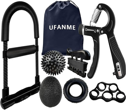 Hand Grip Strengthener, Grip Strength Trainer, 22-132 Lbs Adjustable Resistance Forearm Exerciser Workout for Rehabilitation Athletes Climbers Musicians