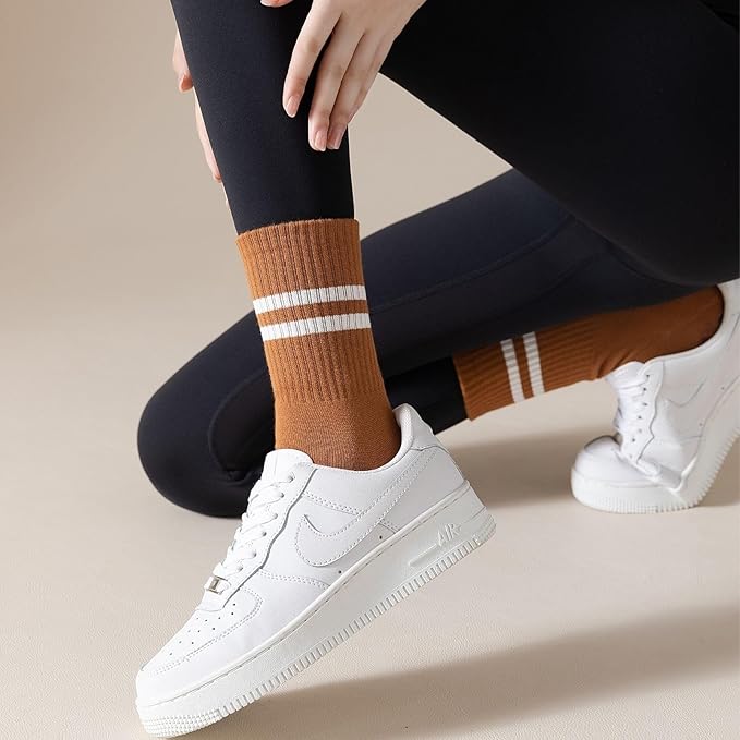 3/6 Pairs Cute Pilates Socks with Grips,Yoga Socks Barre Sock Non Slip Embroidery for Barre Ballet Barefoot Workout