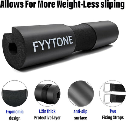 Barbell Pad for Squat, Lunges & Hip Thrusts - Neck & Shoulder and Hip Joints Protective Pad - Gym Workout Smith Machine Thruster Weightlifting - Thick Foam Cushion