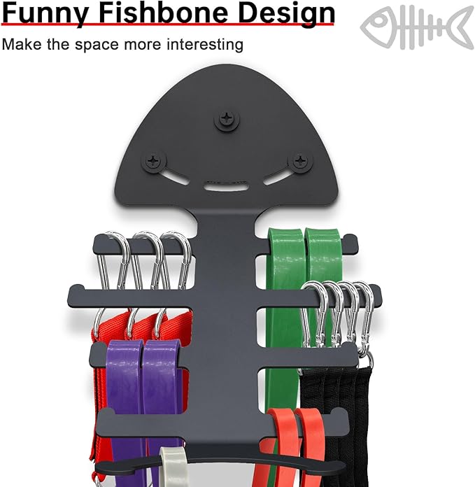 Resistance Band Storage Rack， Resistance Band Hanger Gym Organization for Home Gym Resistance Band Holder，Workout Band Rack ﻿
