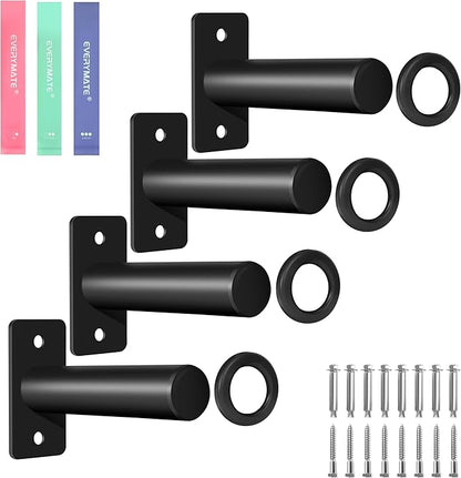 Weight Plate Holder, Wall Mounted Weight Storage Rack for Olympic Weight Plate,Home Gym Organizer（Upgrade Length and Thick Steel）