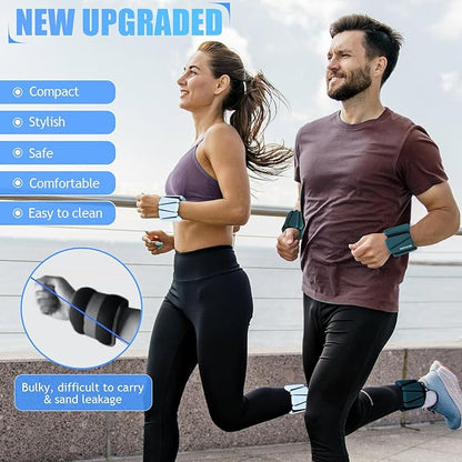 Ankle Weights Set of 2 (1 lb/2 lb/3 lb Each) Adjustable Wrist Weights for Women Men Wearable Arm Leg Weight for Pilates, Running, Walking, Workout, Yoga