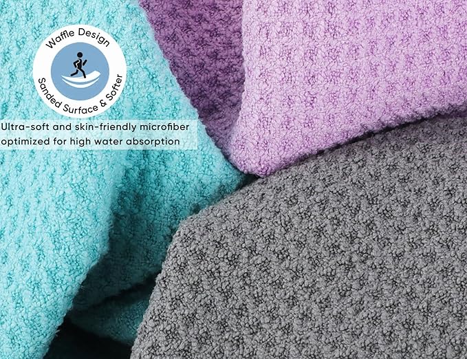 Microfiber Gym Towels 3 Pack, Quick-Drying Yoga Towels for Sport, Workout Equipment, Home and Gym, 16 Inches x 27.5 Inches