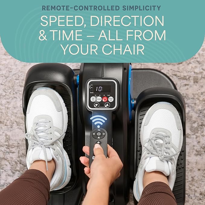 Lifepro Under Desk Elliptical Exercise Machine with or without Red Light, Seated Pedal Exerciser for Seniors & Adults, Quiet Elliptical Machine for Home or Office, Portable Leg Exerciser While Sitting