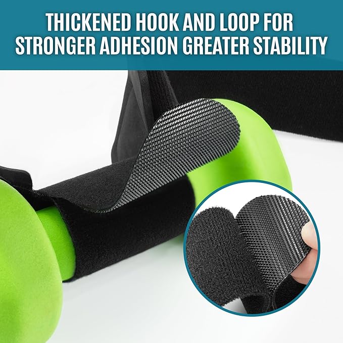 Dumbbell Foot Attachment for Leg Workout, Dumbbell Attachment Straps, Tibialis Trainer, Ankle Straps for Dumbbells, Dumbbell Foot Strap for Weight Lifting,Shin Splint,Hamstring Curls,Leg extensions