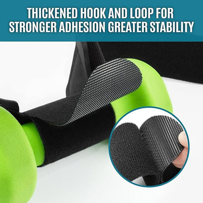 Dumbbell Foot Attachment for Leg Workout, Dumbbell Attachment Straps, Tibialis Trainer, Ankle Straps for Dumbbells, Dumbbell Foot Strap for Weight Lifting,Shin Splint,Hamstring Curls,Leg extensions