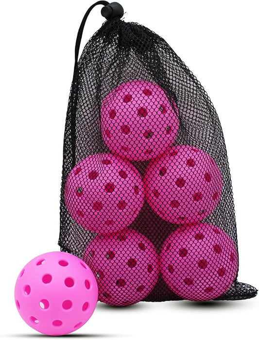 Magicorange Pickleball Balls, 40 Holes Outdoor Pickleballs, High Elasticity & Durable Pickle Balls for All Style Pickleball Paddles