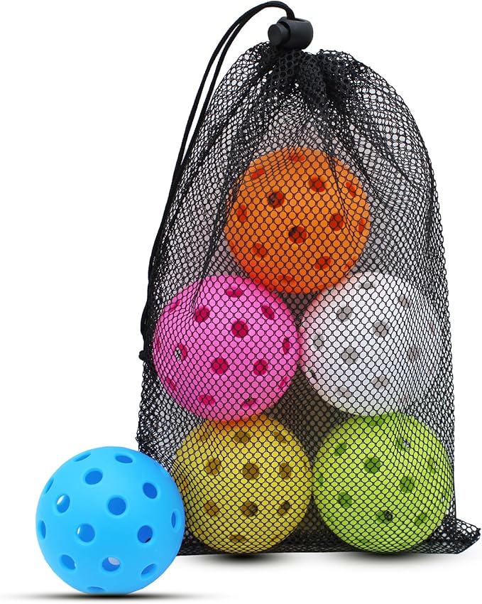 Magicorange Pickleball Balls, 40 Holes Outdoor Pickleballs, High Elasticity & Durable Pickle Balls for All Style Pickleball Paddles