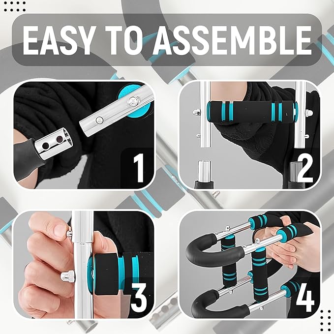 Twister Arm Trainer, 50-80 lb Adjustable Chest Workout Equipment, Shoulder Arm and Chest Muscle Trainer, Portable Detachable Upper Body