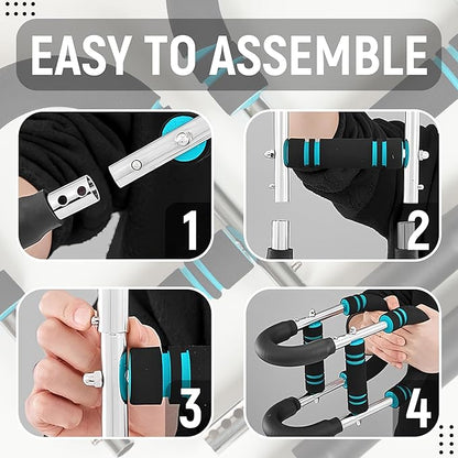 Twister Arm Trainer, 50-80 lb Adjustable Chest Workout Equipment, Shoulder Arm and Chest Muscle Trainer, Portable Detachable Upper Body