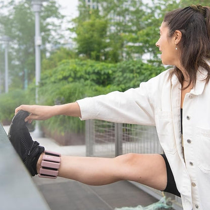 Weighted Bangles – Adjustable Ankle and Wrist Weights for Women & Men – Set of Ankle Weights 2 lbs (1 lb Each Wrist Weight) | Weighted Arm Bands for Pilates, Yoga, Running & Walking