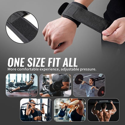 Leikefitness Weight Lifting Hooks for Men & Women (Pair) - 8mm Thick Wrist Padding - Lifting Grips for Powerlifting, Shrugs, Rows, Deadlifts - Pull-Up Hooks & Straps for Weightlifting & Gym Workouts