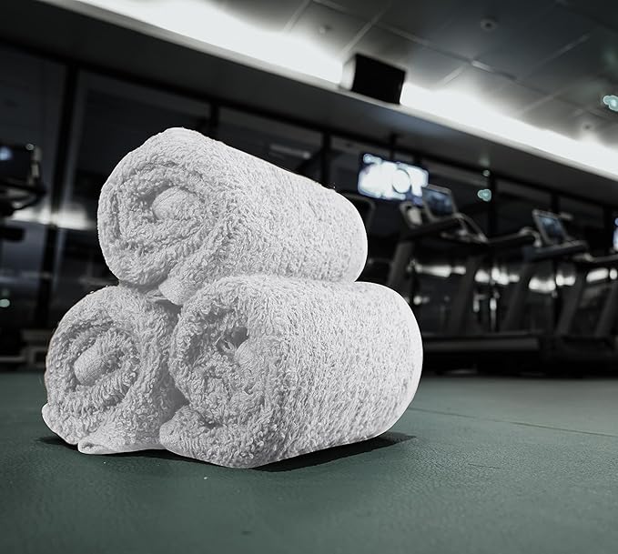 Utopia Towels 24 Pack Cotton Washcloths Set, 100% Ring Spun Cotton, Premium Quality Flannel Face Cloths, Highly Absorbent and Soft Feel Fingertip Towels, Silver