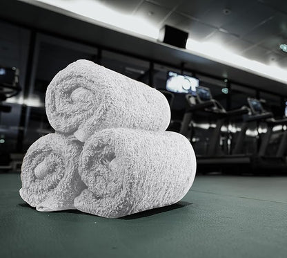 Utopia Towels 24 Pack Cotton Washcloths Set, 100% Ring Spun Cotton, Premium Quality Flannel Face Cloths, Highly Absorbent and Soft Feel Fingertip Towels, Silver