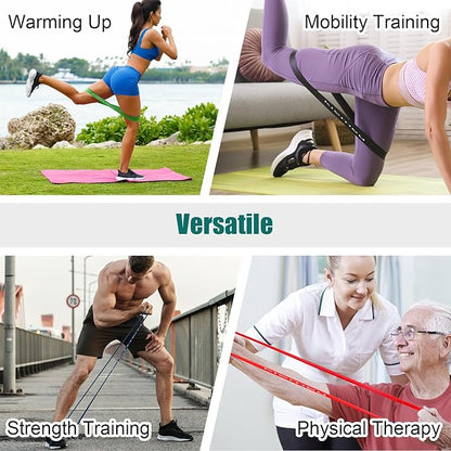 Mini Loop Resistance Bands for Working Out Legs, Elastic Stretch Bands for Exercise Loop Bands, Rubber Exercise Bands for Physical Therapy and Rehab, 6 cm Upgraded Version