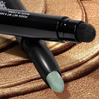 Longwear Cream Eye Shadow Sticks(36 Matte Avocado), Smudge-Proof, Waterproof Eyeshadow,Silky Formula Glitter With Makeup Brush,Green Eyeshadow Stick