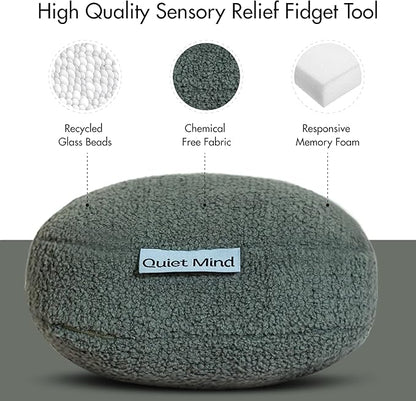 Quiet Mind 1.5 lb Weighted Stress Squeeze Ball – Soft Squishy Fidget Gadget for Adults – Help Relieve Stress, Anxiety, Tension - Promotes Focus, Clarity - Sensory Ball for Desk, Office, or Home Use