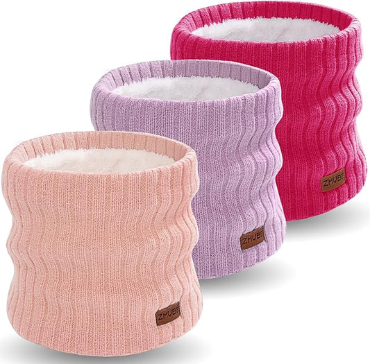 Neck Warmer Gaiter, Winter Fleece Lined Face Mask Scarf for Men Women, Thick Warm Cold Weather Running Ski Neck Cover