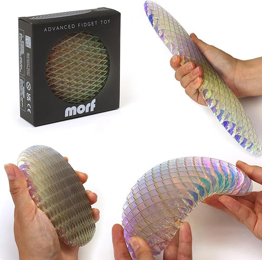 Morf Fidget Worm Toy - Flexible 3D Sensory Toy for Kids, Teens, and Adults – Stretchy, Quiet, Stress and Anxiety Relief, Focus - for Tactile Play, School, Work Gifts, Great for Classroom and Office