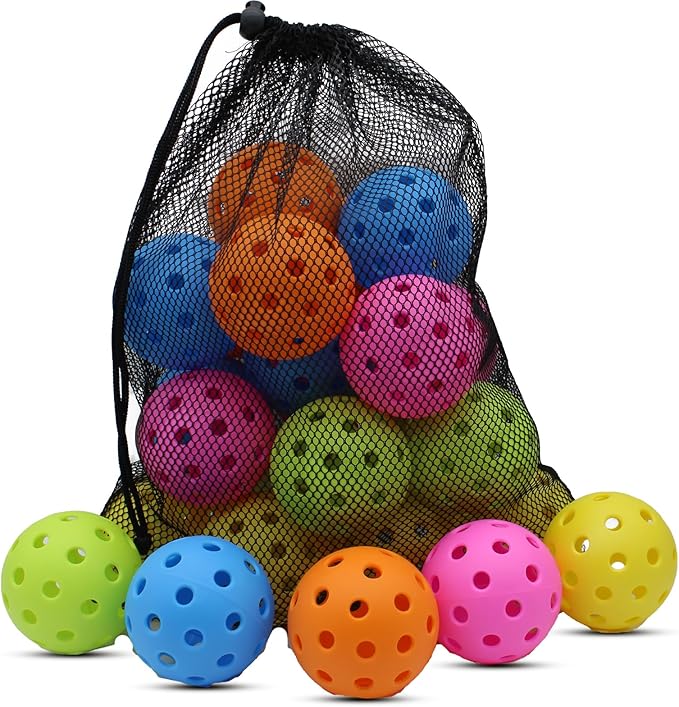 Magicorange Pickleball Balls, 20 Pack USAPA Approved Outdoor Pickleballs, High Elasticity & Durable Pickle Balls