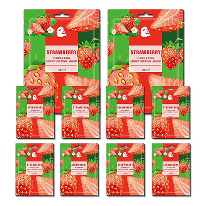 Face Masks Skincare,Hydrating Sheet Masks,Collagen Night Wrapping Mask,Facial Mask for Men&Women,with Collagen Essence and Fruit Extracts,Nourishing and Moisturizing for All Skin Types 10 Pack B1