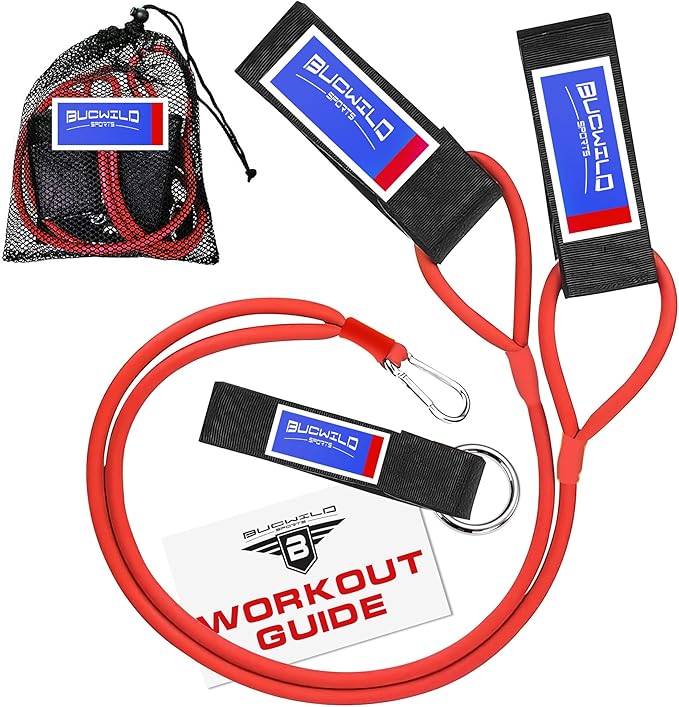 Bucwild Sports Baseball Resistance Bands Youth & Adult Athletes Safely Improve Pitching Throwing Batting & Arm Strength Used by Pitchers Quarterbacks Volleyball Basketball