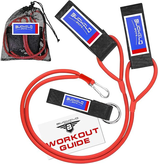 Bucwild Sports Baseball Resistance Bands Youth & Adult Athletes Safely Improve Pitching Throwing Batting & Arm Strength Used by Pitchers Quarterbacks Volleyball Basketball