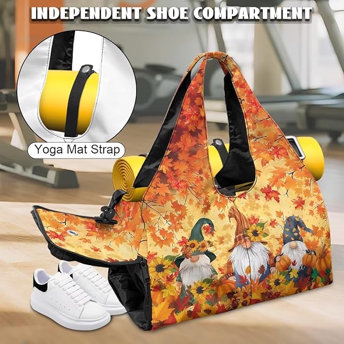 Yoga Mat Bag for Women Men Large Carryall Tote with Adjustable Shoulder Strap for Gym Yoga Travel Pilates Office