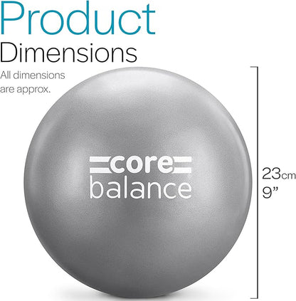 9 Inch Anti Burst Pilates Ball - Mini Exercise Ball for Yoga, Barre, Stretching and Core Stability Workout