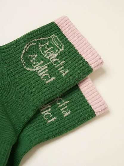 Crew Half Calf Grip Socks, Cutest Fruits Pilates Socks, Ruffle socks, Non-Slip, Barre Yoga Fitness