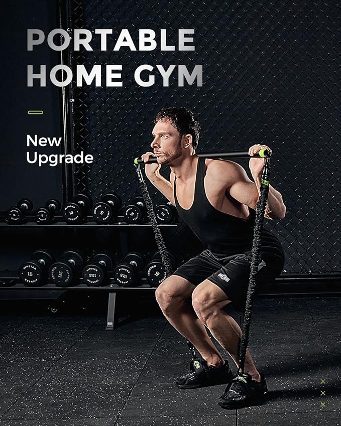 INNSTAR Resistance Bands Accessories Exercise Bands Attachment，Fitness Handles, Workout Bar for Home Gym Workout Full Body Workout