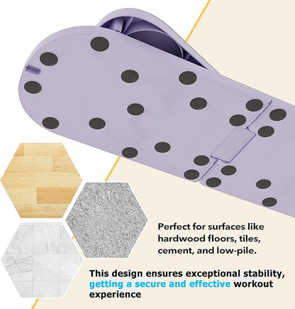 Pilates Board, Multifunctional Pilates Reformer Machine with Ab Trainer, Portable Pilates Reformer for Core & Full Body Workout, Foldable Home Gym Pilates Equipment for Women & Beginners