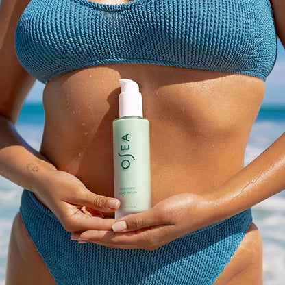 OSEA Hyaluronic Body Serum - 4oz - Fragrance-Free, Hypoallergenic & National Eczema Association Approved - Ultra-Hydrating Serum for Sensitive Skin and All Skin Types