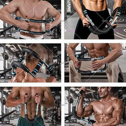 Upgraded Twister Arm Trainer – Adjustable Chest & Arm Workout Equipment for Men & Women, Full Body Strength Training Machine, Portable Spring Resistance Fitness Bar for Home Gym