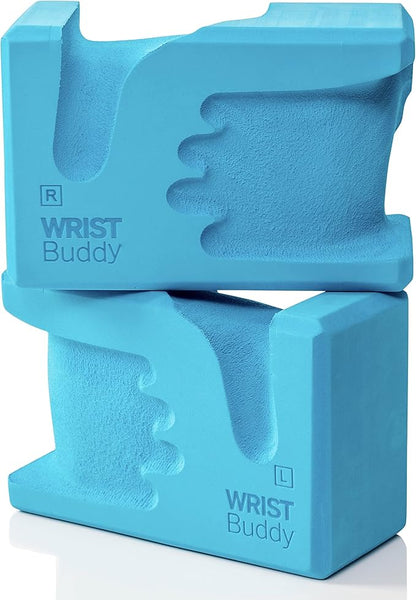 WRIST Buddy® Yoga Blocks 2 Pack | Reduces and Prevents Wrist Pain, Enhances Comfort Stability and Grip Strength on the Blocks | Hand-Shaped Blocks | EVA Yoga Accessories Set | Best Gifts for Yoga