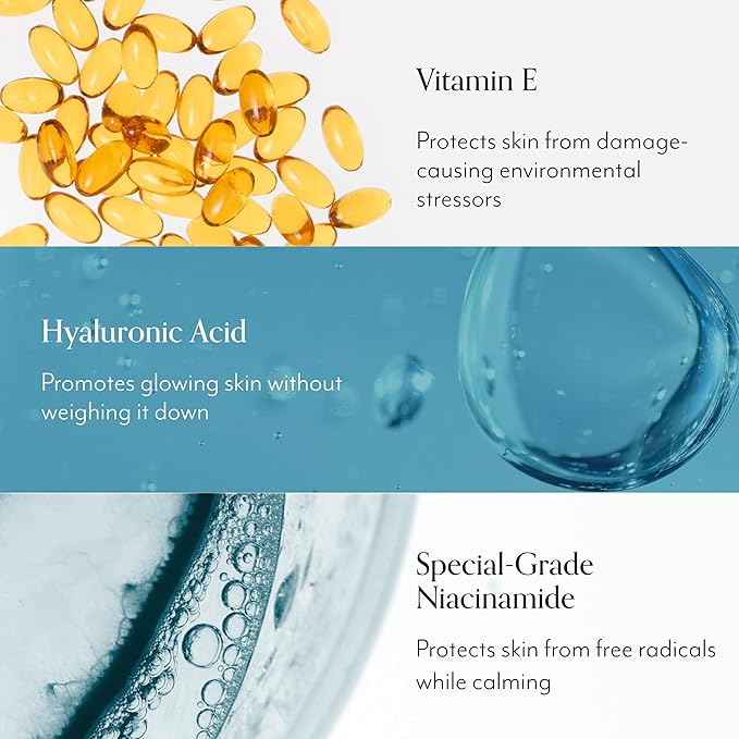 Bliss Glow & Hydrate Serum - Niacinamide + Hyaluronic Acid Serum - 1 Fl Oz - Improves Dullness, Hydrates, Replenishes & Defends Skin - Lightweight Hydration - Clean - Vegan & Cruelty Free