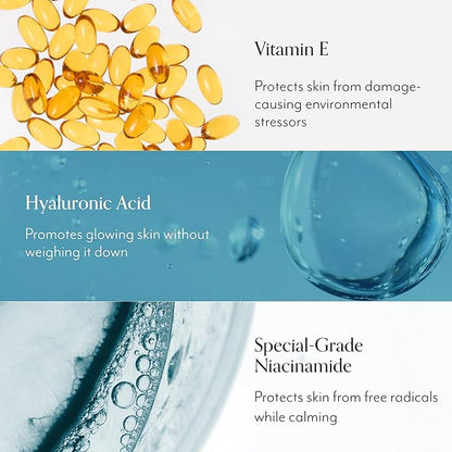 Bliss Glow & Hydrate Serum - Niacinamide + Hyaluronic Acid Serum - 1 Fl Oz - Improves Dullness, Hydrates, Replenishes & Defends Skin - Lightweight Hydration - Clean - Vegan & Cruelty Free