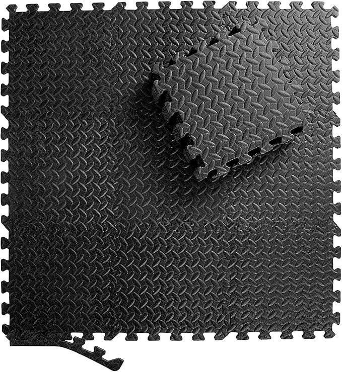 Febyyer Interlocking Soft Foam Floor Mat - 20 Tiles Protective Gym Flooring Set, Exercise Mats EVA Puzzle Rubber Tiles, Ground Surface Protection Workout Underlay Matting Sports Home Fitness Garage