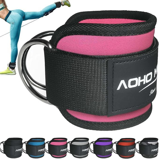 Ankle Strap for Cable Machine Attachments, Gym Accessories for Women and Men, Neoprene Ankle Cuffs for glute Kickback, Leg Workouts ande Booty Hip Abductors Exercise