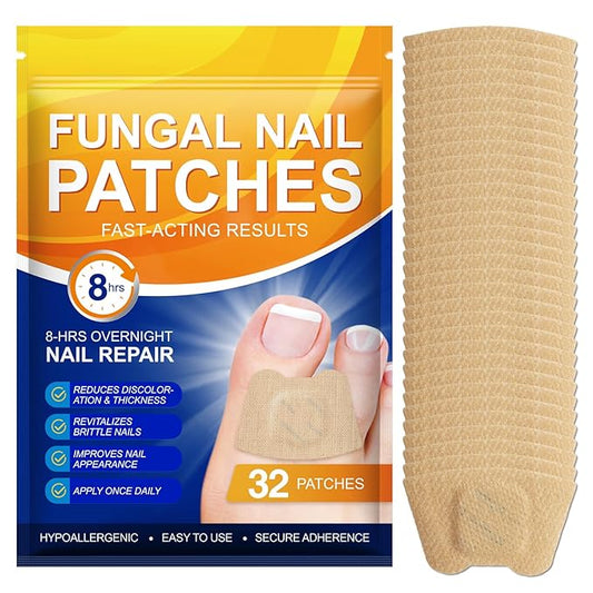 Toenail Fungus Treatment Extra Strength,32 Pcs Nail Patches for Nail Treatment Overnight, Nail Repair for Damaged Nails, Nails Care Supplies, Restore Discoloration and Thickness