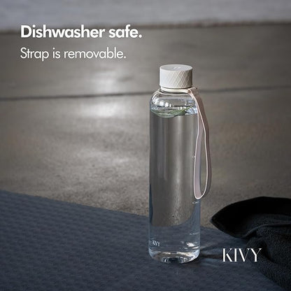KIVY Tritan Water Bottle 2nd Generation (Cream Clear, 32oz)