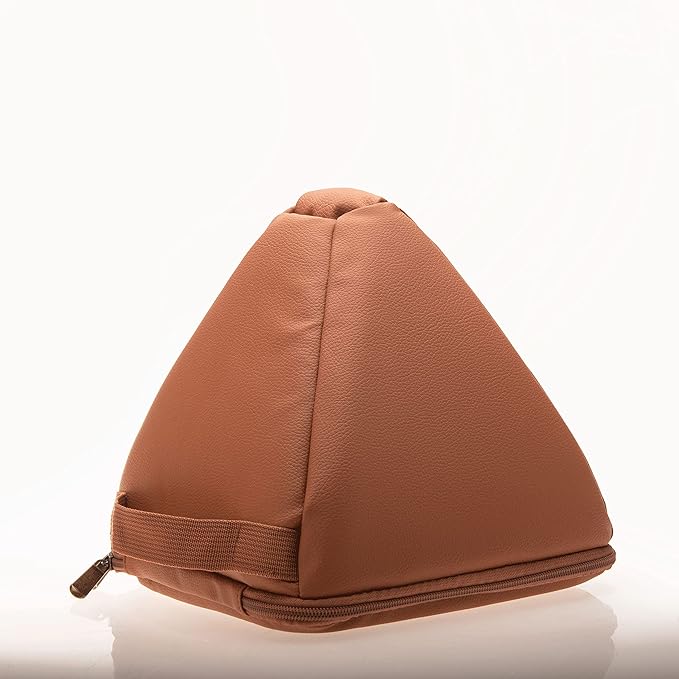 TOPFUND 4.5" Clear Quartz Singing Pyramid Sound Therapy Instrument with Carrying Case and Quartz Suede Mallet