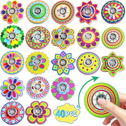 40Pcs Funny Sensory Fidget Toys for Spinner Mini,Birthday Gifts Goodie Bag Stuffers Party Favors Supplies for Kids Boys Girls Teens Adults Anxiety ADHD Stress Relief,Treasure Box Toy Classroom Prizes
