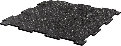 Playsafer Genaflex Lite Rubber 8mm Interlocking Tiles for Gym Flooring, Exercise Equipment, Exercise Areas - 20" X 20"